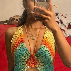 Butterfly crotchet top